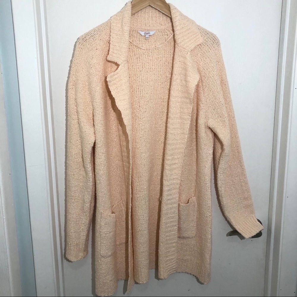 Candie’s long knit cardigan Sz XL